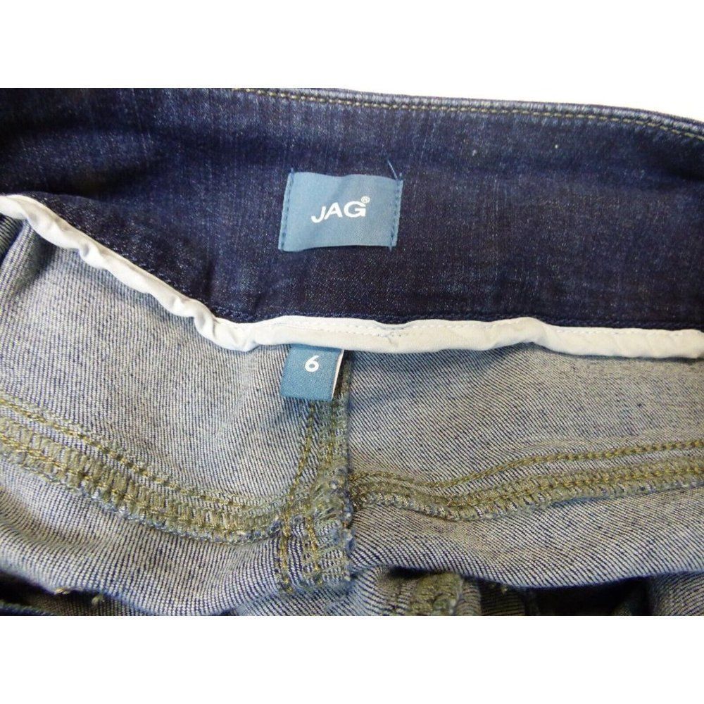 JAG Jeans Paley Pull-On Bootcut Jeans, Size 6, Dark Wash - Picture 6 of 11